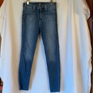 Hollister Crop High Rise Jeans